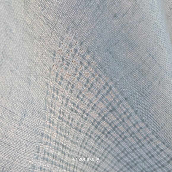 NWT Tanner Italian Linen Shawl Oversized Scarf Blue - Picture 5 of 12